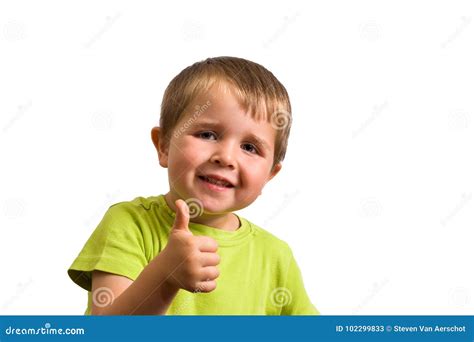 Little Kid Thumbs Up Stock Image Image Of Happy Congratulations