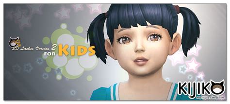 My Sims 4 Blog 3d Eyelashes For Toddlers By Kijiko