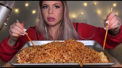 Asmr X Nuclear Fire Noodles Challenge Eating Sounds Fail
