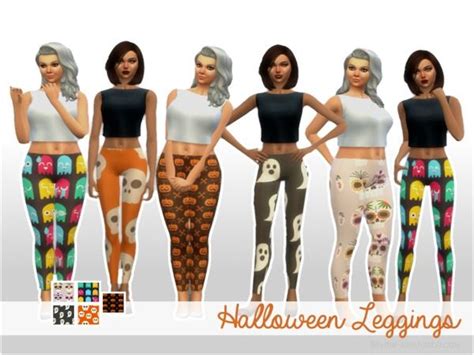 Halloween Leggings By Bliythe At Tsr Sims 4 Updates Halloween
