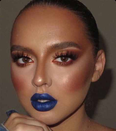 Bold Lips Blue Makeup Looks Bold Makeup Looks Blue Lipstick Makeup