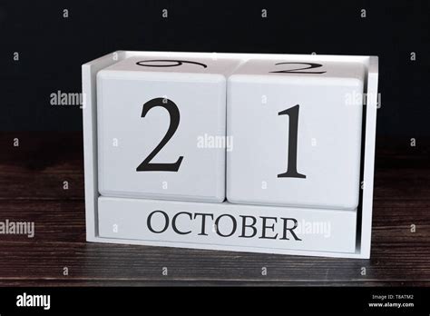 Business Calendar For October 21st Day Of The Month Planner Organizer