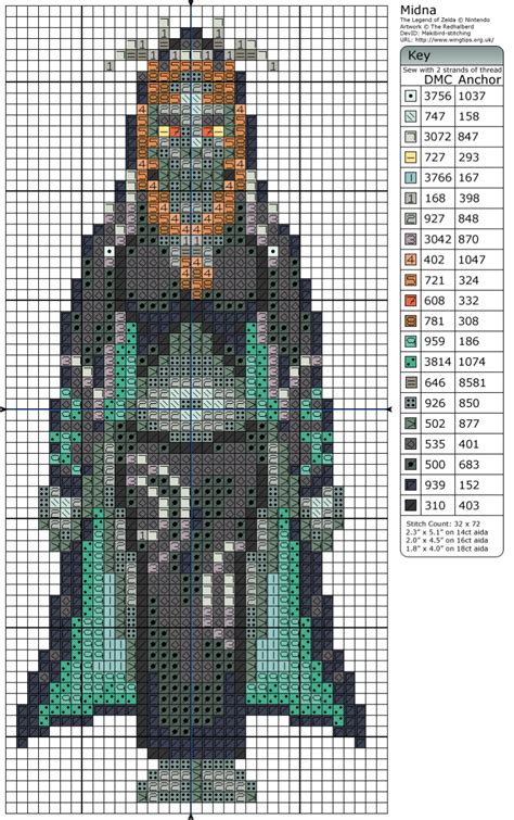 I've been meaning to do some more legend of zelda embroideries for forever! The Legend of Zelda - Midna | Cross stitch, Cross stitch ...