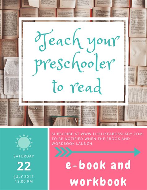 Teach Your Preschooler To Read Life Like A Boss Lady Teaching