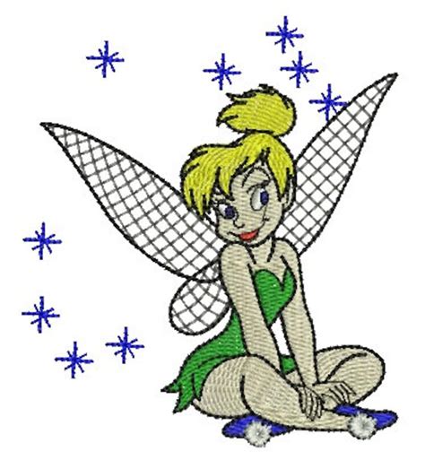 Tinkerbell Machine Embroidery Design Etsy