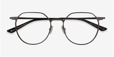 Alum Geometric Gunmetal Full Rim Eyeglasses Eyebuydirect