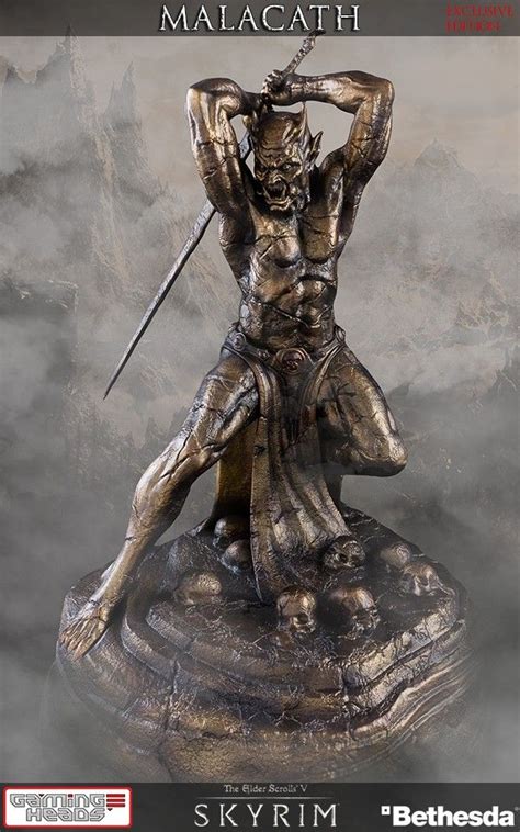 Skyrim Malacath Statue By Gaming Heads Character Statue Fantasy