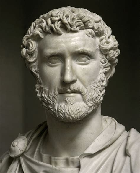 20 miles south of rome). Bust of the emperor Antoninus Pius. Detail. Munich ...