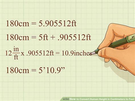 How To Convert Human Height In Centimeters To Feet With Unit Converter