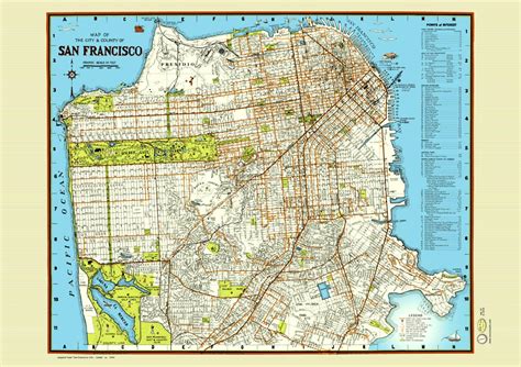 la calle san francisco mapa cartel mapa de la calle san francisco cartel california usa