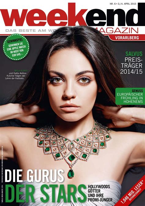 Mila Kunis - Weekend Magazin Cover April 2015 • CelebMafia