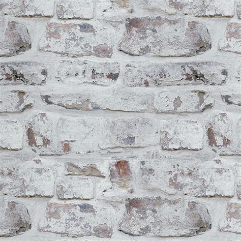 Vip Whitewashed Brick Wallpaper In White Bed Bath And Beyond White