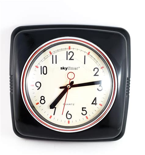Vintage Skytimer Wall Clock With Red Sweeping Second Hand And Lovely