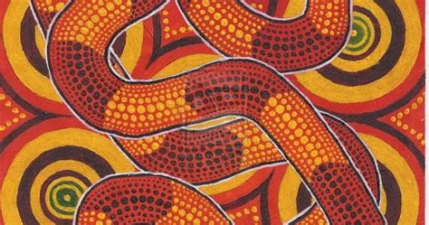 Aboriginalsnakesbyderng Sztuka Aborygenów Pinterest Aboriginal