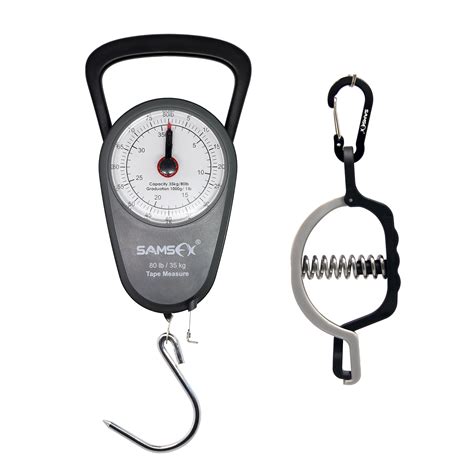 Samsfx Tape Measure Fishing Scale And Fish Lip Gripper Combo Mechanical