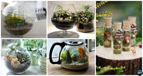 Can you pack them in hand luggage? DIY Mini Fairy Terrarium Garden Ideas