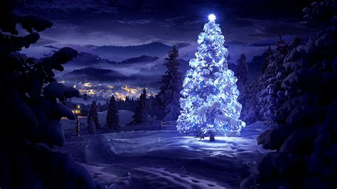 Christmas Tree Wallpaper To Download Backgrounds Natural Scenery Desktop