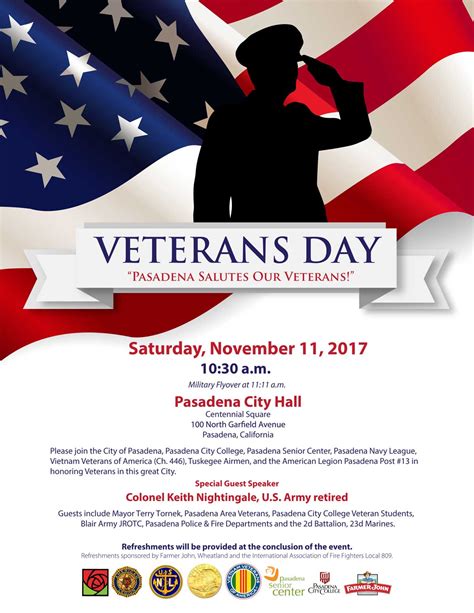 Veterans Day 2017 Closures Public Invited To Special Ceremony Nov 11