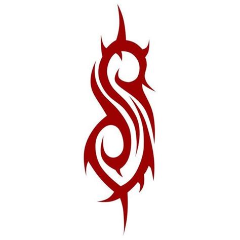 Slipknot Red S Logo Cross Stitch Chart Digital Download Slipknot