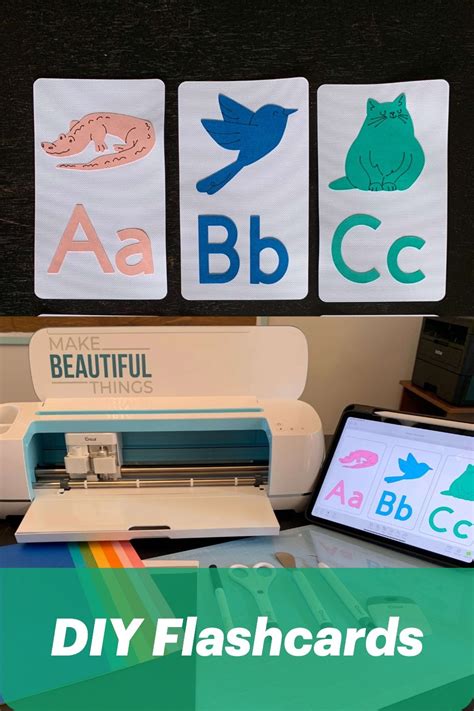 Diy Flashcards With Cricut Toddler Projects Circut Projects Easy