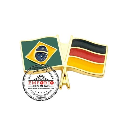 Pin Brasil X Alemanha 945 Pins Bandeiras Cruzadas Personalizados