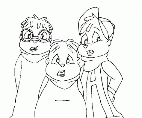 Impressive Alvin And The Chipmunks Coloring Page. Fun - Coloring Home
