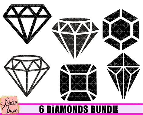 Download Diamonds Svg Gems Wedding SVG Engagement Diamonds Bundle Svg Diamonds Clipart Files for Cricut ...