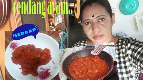 Resep rendang ayam bahannya : Rendang ayam - YouTube