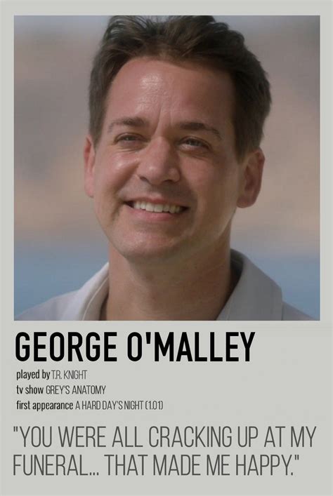 Show Poster George Omalley Greys Anatomy George Greys Anatomy