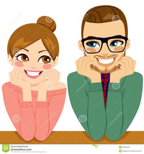 Lovely Romantic Couple Stock Vector Illustration Of Cartoon 36384233