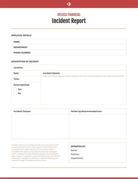 How To Write An Effective Incident Report Examples Within Failure