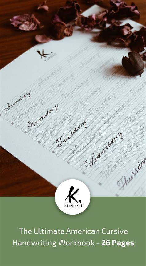 The lost art of cursive writing: Printable American cursive handwriting practice guide ...