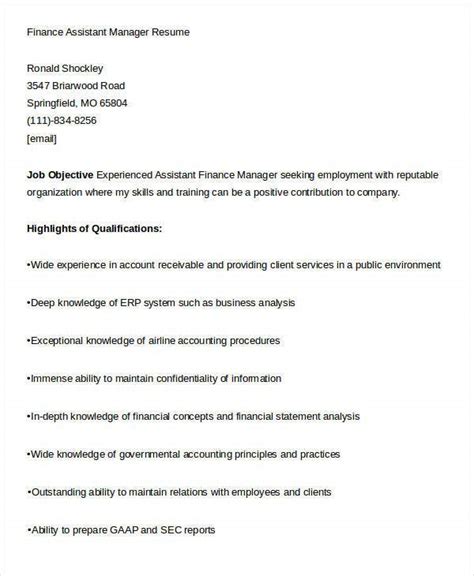 In the meanwhile, use hiration's. 23+ Finance Resume Templates - PDF, DOC | Free & Premium ...