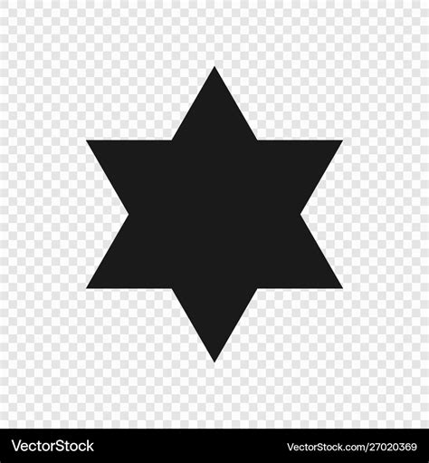 6 Point Classic Star Royalty Free Vector Image