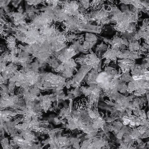 Real Ice Crystals Macro Compilation Stock Image Image Of Snowflake