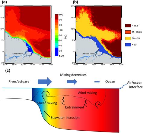 The Salinity Structure Of The Amazon River Plume Drives Spatiotemporal