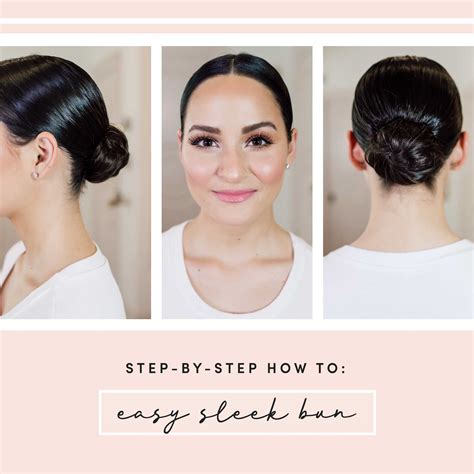 How To Style Your Hair Into A Sleek Bun Fancy Face Inc