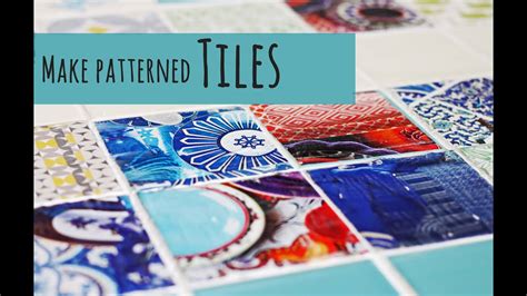 You may be wondering why you can make a candle at home for a few bucks, but have to spend $30+ to get a nice one in the store. Make your own patterned tiles - YouTube