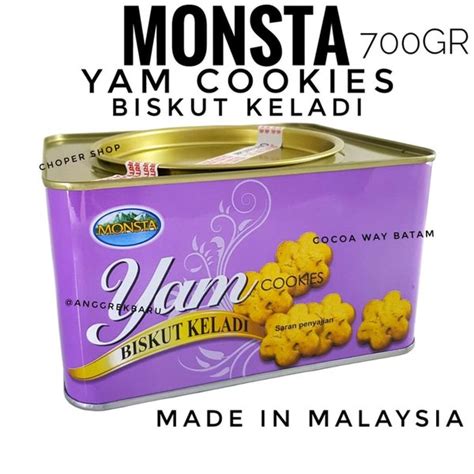 Jual Monsta Yam Cookies Biskuit Keladi Kaleng Di Lapak Cocoa Way Batam