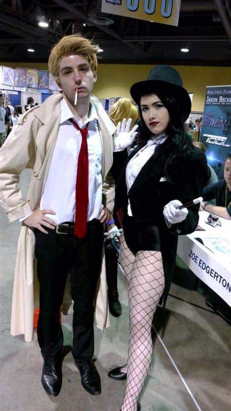 Constantine And Zatanna Cosplay Spot On He Even Has The Red Tie D