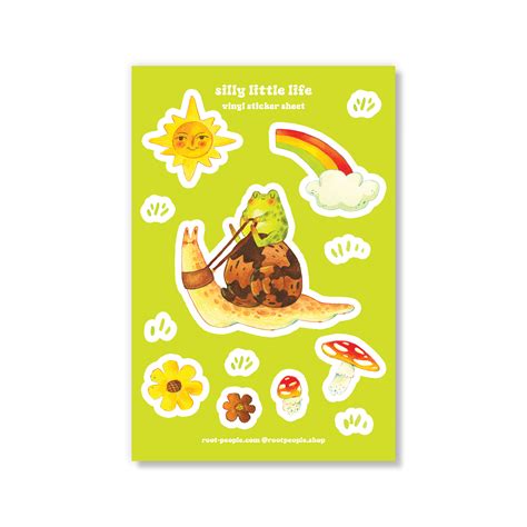my silly little life sticker sheet rootpeople