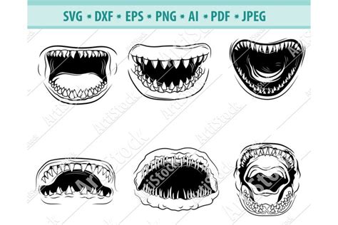Free Free 186 Shark Mouth Svg SVG PNG EPS DXF File