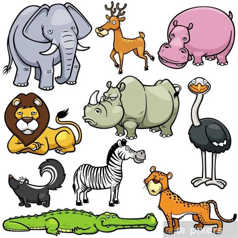 Imagenes De Animales Caricatura Ilustración Vectorial Dibujos