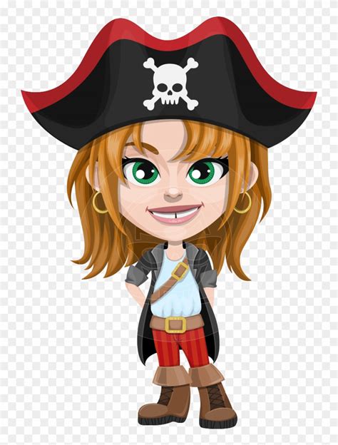 Madison On Board Female Pirate Cartoon Characters Hd Png Download X Pngfind