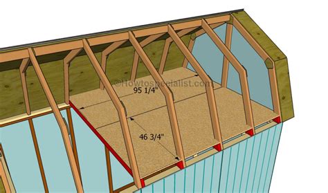 Gambrel garage homemade trusses part 4. How to build a gambrel roof shed | HowToSpecialist - How ...