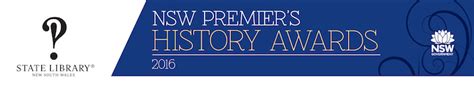 2016 Nsw Premiers History Awards And History Week Launch History