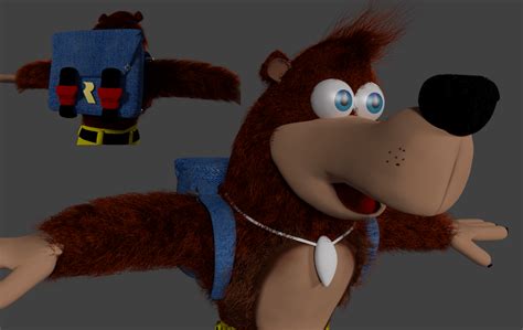 Just Finished My Render Of My Model Of Banjo From Banjo Kazooie