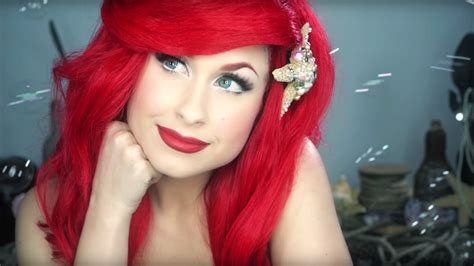 Disneys Little Mermaid Ariel Makeup Tutorial Traci Hines Ariel