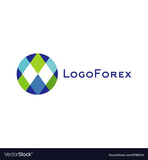 Abstract Logo For Forex Companies Trending Flat Vector Image