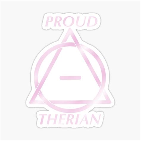 Proud Therian Thetadelta In Pink Sticker For Sale By